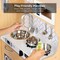 Best Choice Products Pretend Play Kitchen Wooden Toy Set for Kids w/ Telephone, Utensils, Oven, Microwave